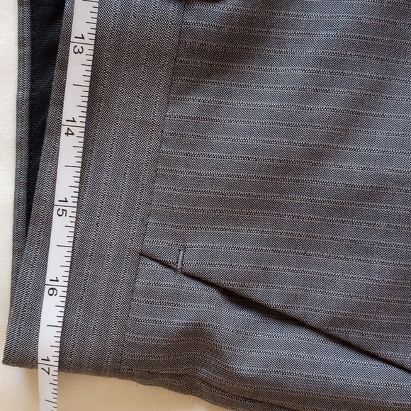 100% Wool Bowery Slim Straight Leg Pants 33R Gray Pinstripe 088009 - Picture 5 of 9